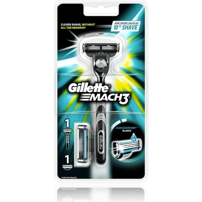 Gillette MACH3 barberskraber inkl. 2 barberblade