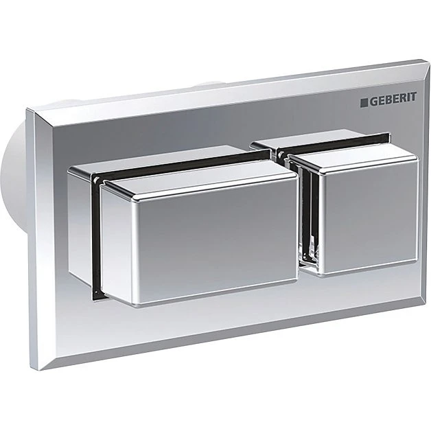 Geberit fjernbetjening 129x74mm blankforkromet