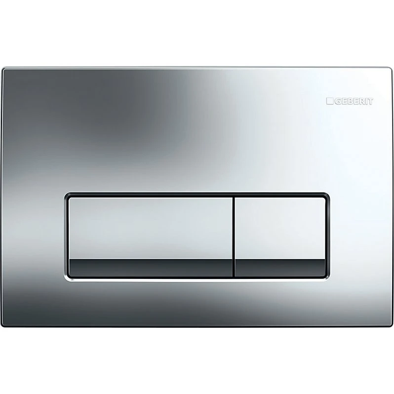 Geberit Delta51 betjeningsplade krom, 246x164x26mm