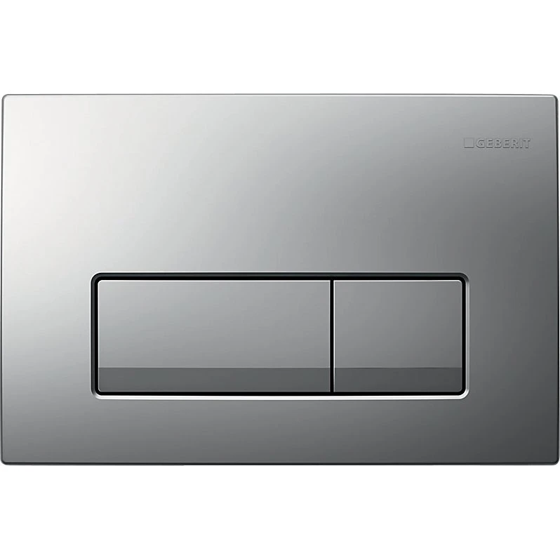 Geberit Delta51 Betjeningsplade Mat Krom 246x164x26mm