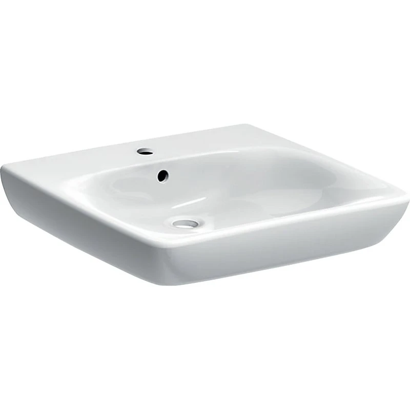 Geberit Renova Comfort håndvask, hvid, 60x55 cm