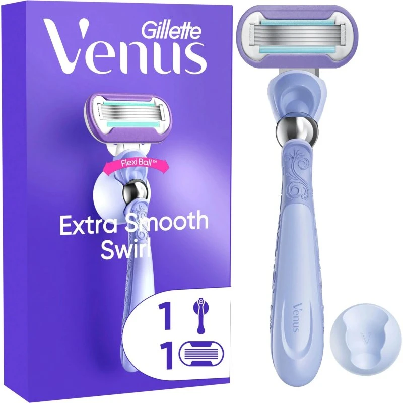 Gillette Venus Deluxe Smooth Swirl 5-klinge barberskraber, lilla