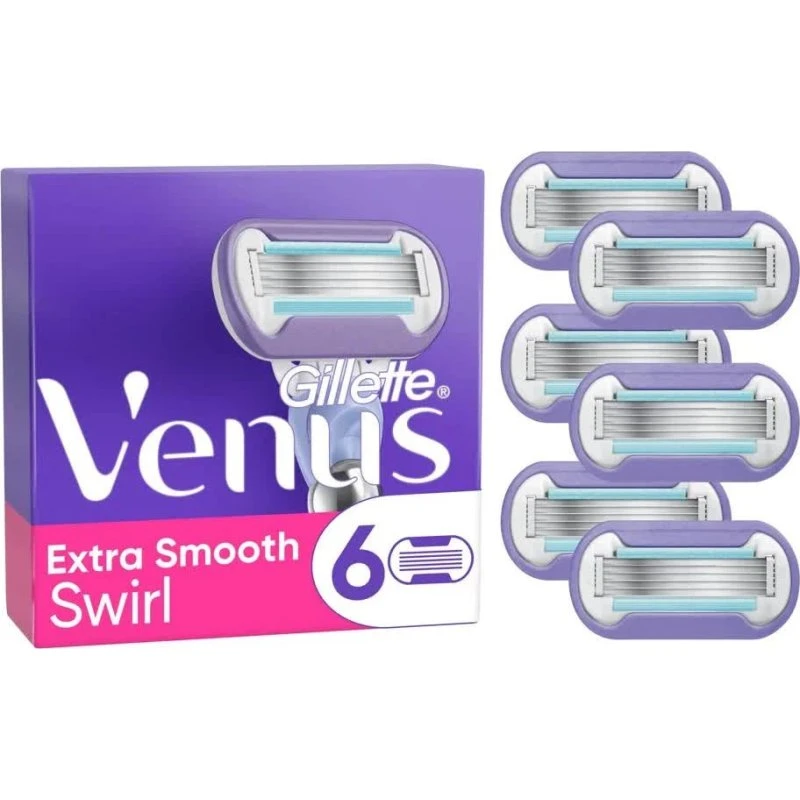 Gillette Venus Extra Smooth Swirl 6 stk barberblade