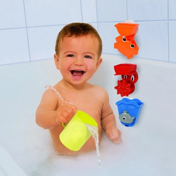 Simba ABC Bath Play Set med dyrelegetøj og vandhjul