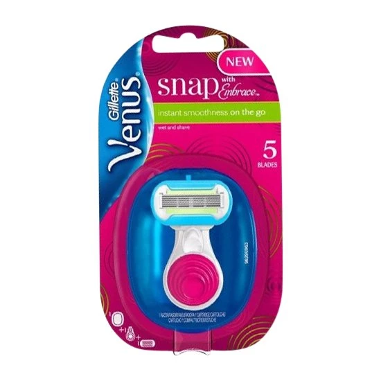 Gillette Venus Embrace Snap barberskraber, rejsevenlig