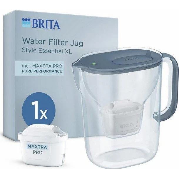 BRITA Style Essential XL Vandfilterkande - Blå med Maxtra Pro