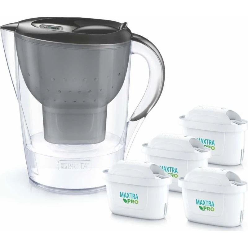 BRITA Marella vandfilterkande grafit med 4 MAXTRA PRO PP-filtre