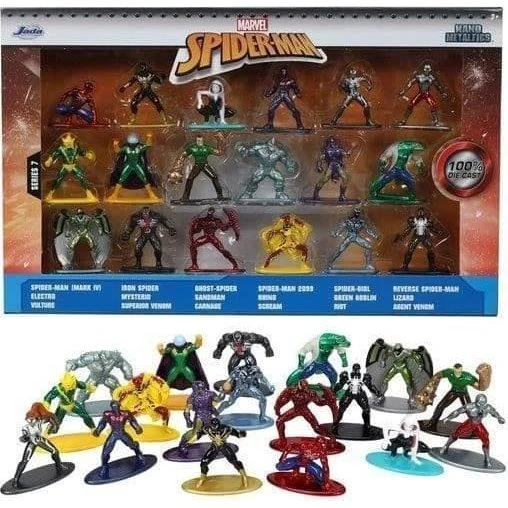 Spider-Man Box Set - 18 metalfigurer á 4 cm