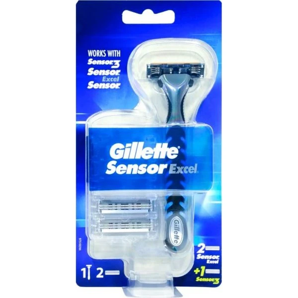 Gillette Sensor Excel skraber + 1 barberblad