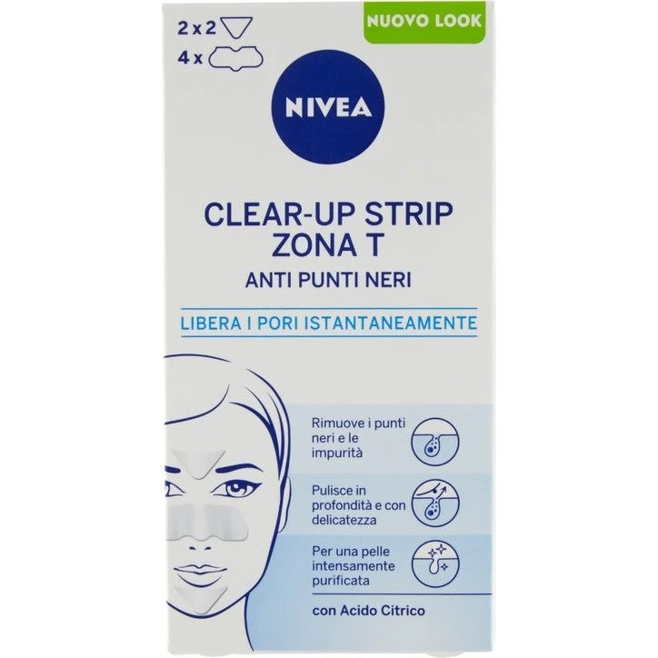 Nivea Clear-Up T-Zone Hudorme Plastre, 6 stk.
