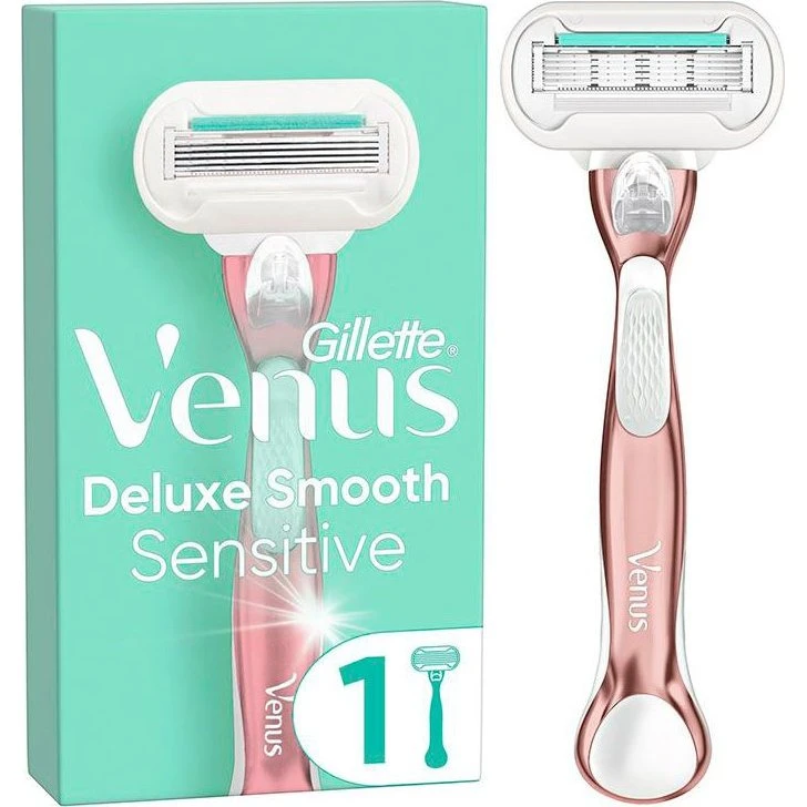 Gillette Venus Deluxe Smooth Sensitive barberskraber (rosegold)