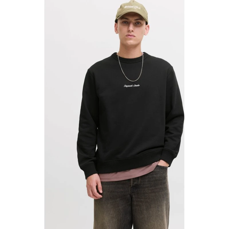 Jack & Jones Norrebro EMB Crewneck – Sort