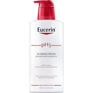 Eucerin pH5 Renseemulsion til tør og følsom hud, 400 ml