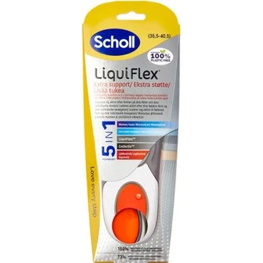 Scholl Liquiflex Extra Support indlægssåler, str. S (1 sæt)