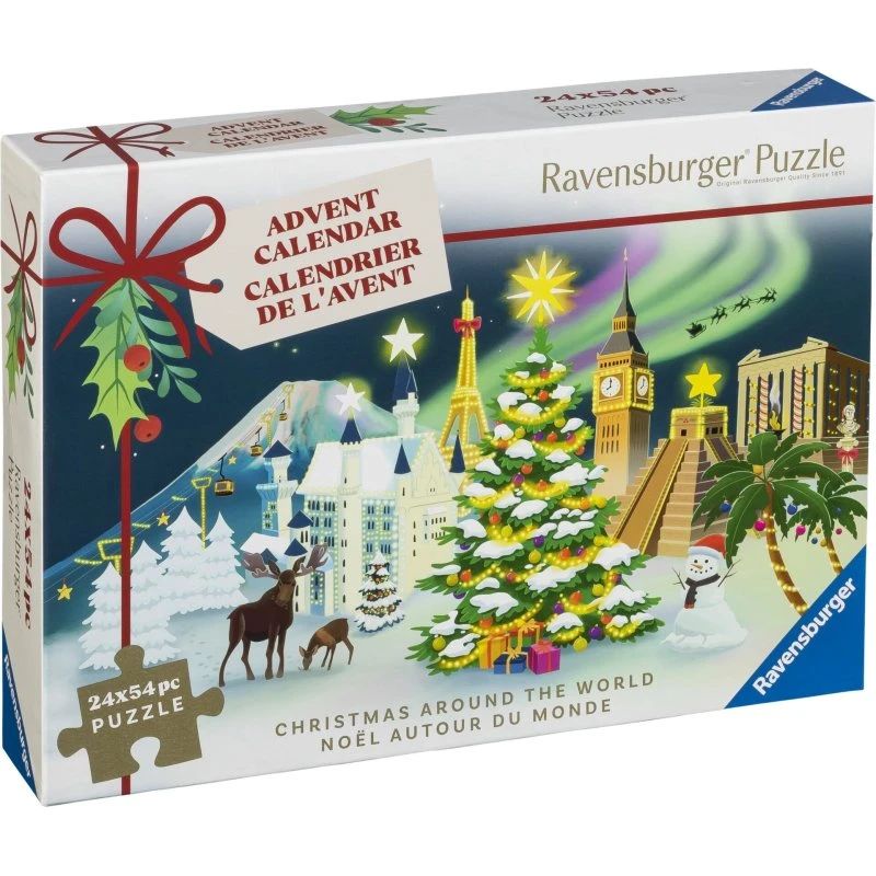 Ravensburger Julekalenderpuslespil - Jul rundt om i verden