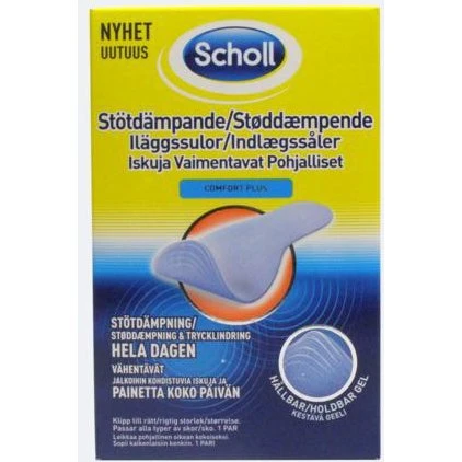 Scholl støddæmpende indlægssål, klipbar (1 stk)