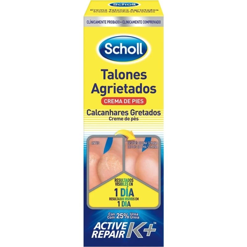 Scholl Fodcreme mod revnede hæle K+ 60 ml