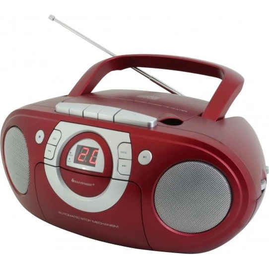 Soundmaster SCD5100RO Bærbar Stereosystem - Grå/Rød