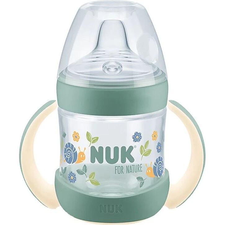 NUK for Nature Learner Bottle 150 ml, silikone tudkop - Grøn