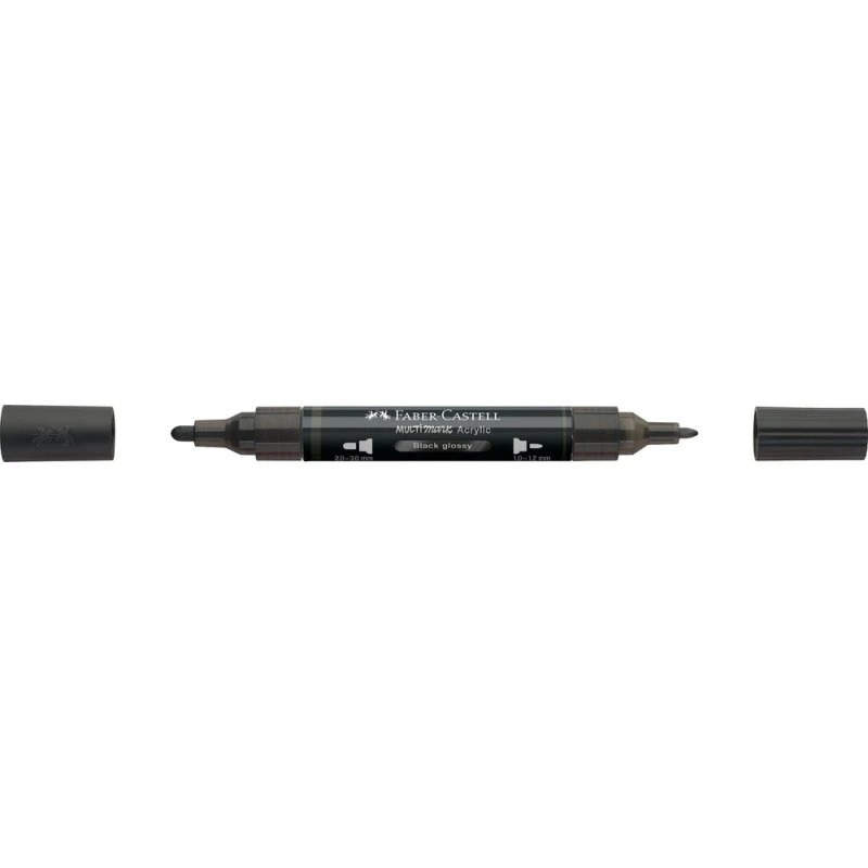 Faber-Castell Multimarker Akryl SP 299 Black Glossy m. 2 spidser