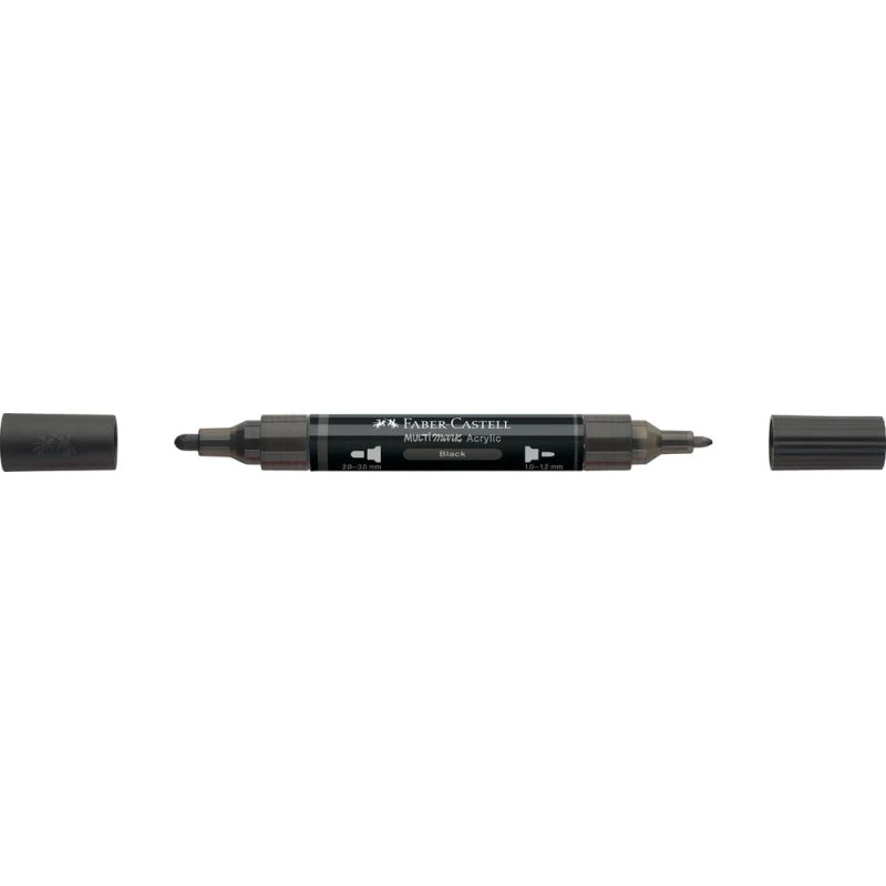 Faber-Castell SP 199 Akryl Multimarker - Sort med 2 spidser