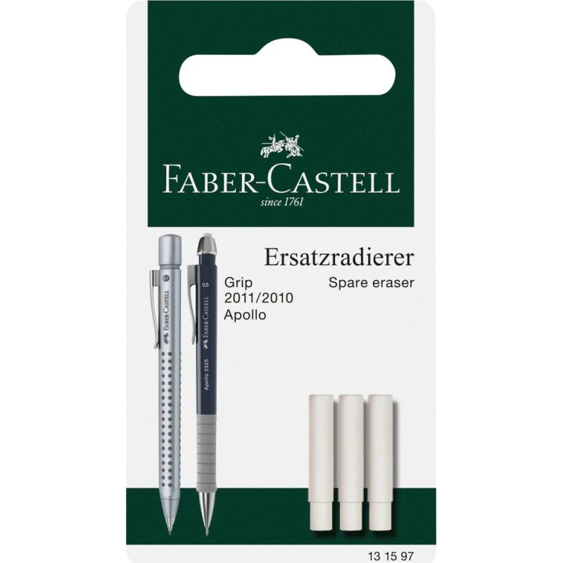 Faber-Castell GRIP Topviskelæder Refill (3 stk.) til 2011 Pencil Grip