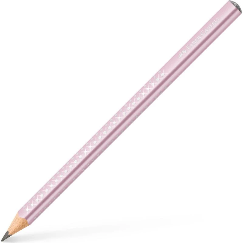 Faber-Castell Sparkle Jumbo Blyant - Rose Metallic med Glitter