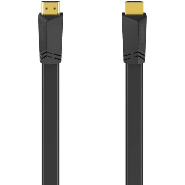 HAMA HDMI Ethernet High Speed-kabel 1,5 m, fladt, sort
