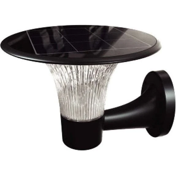 V-Tac 15W Solcelle Væglampe LED - Sort med Sensor IP65