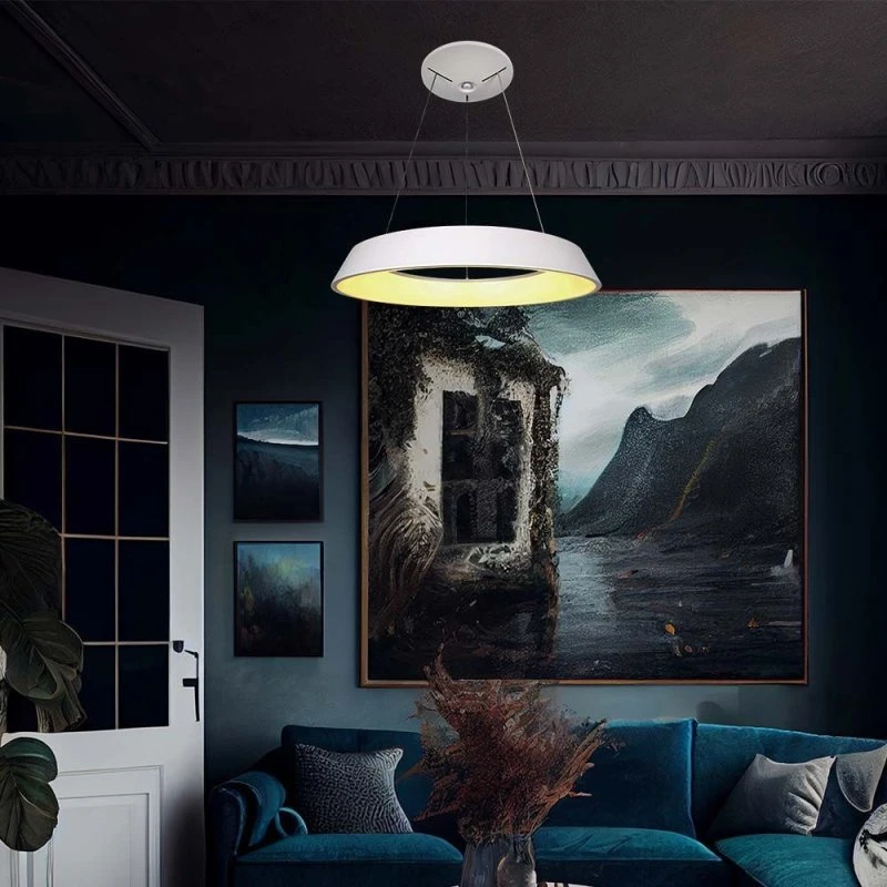 V-Tac 48W LED Designer Lysekrone - Hvid, Dæmpbar
