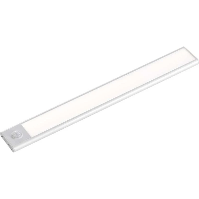 LED Skabslys med PIR Sensor, 2.5W, 3000K, Sølv, 60cm