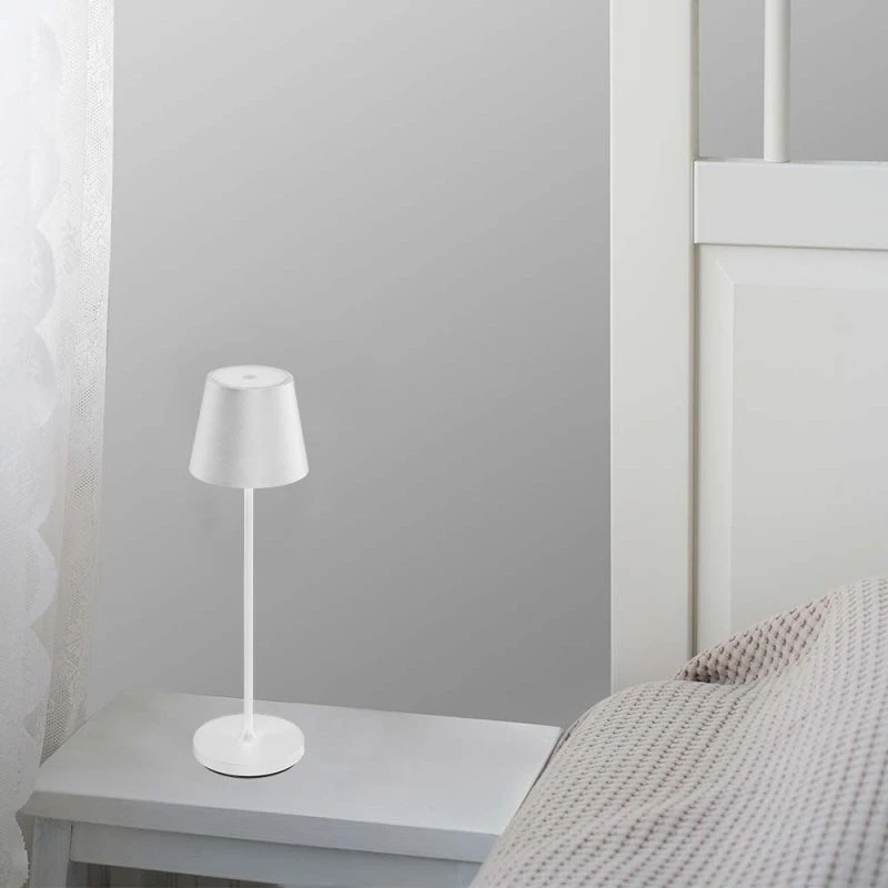 V-Tac Mini Opladelig Bordlampe - Hvid, IP54 Trådløs