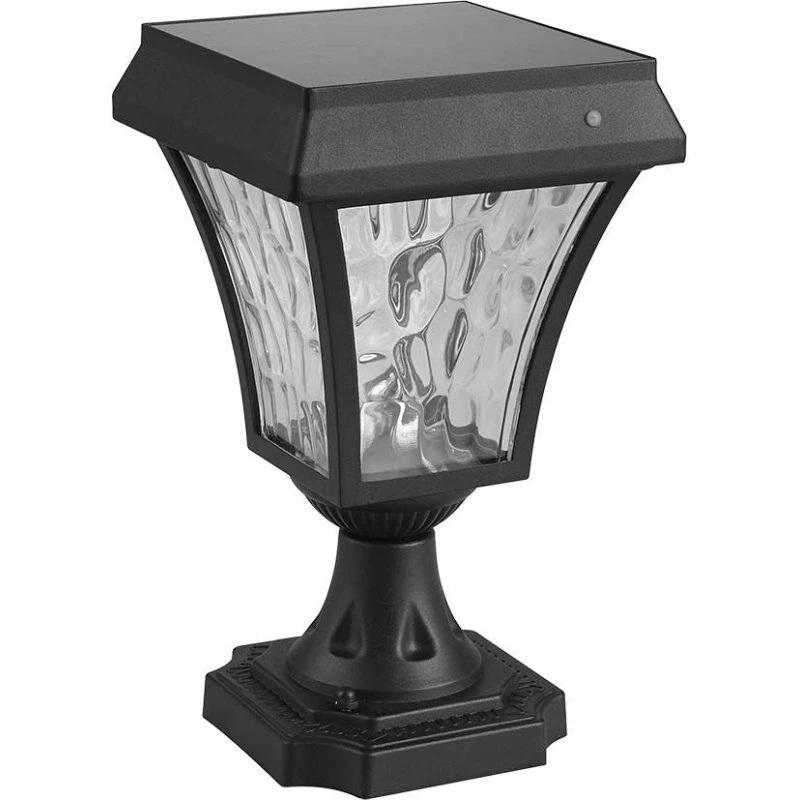 Sort LED Solcelle Standerlampe med CCT 3-i-1 Funktion