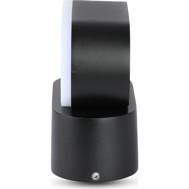 V-Tac 6W LED udendørs væglampe - Oval, sort, IP65, roterbar