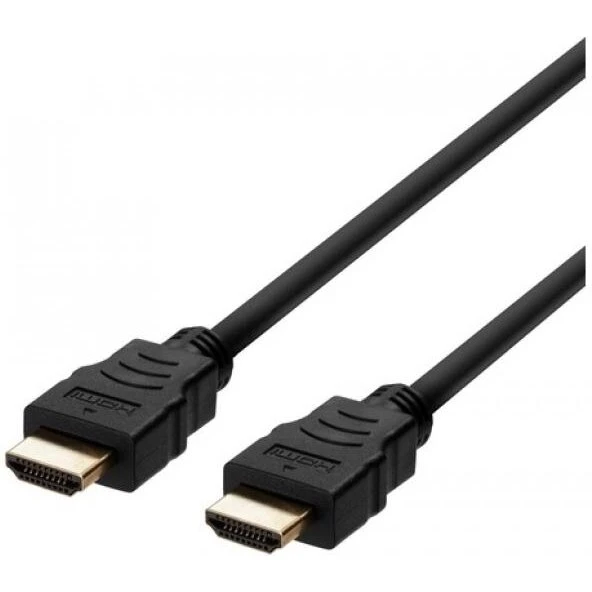 Deltaco Ultra High Speed HDMI 2.1 kabel 2 m – sort