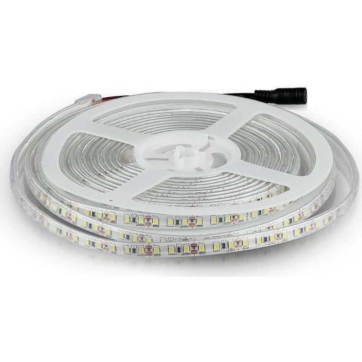 V-Tac Stænktæt LED Strip 5m - 12V, 6400K, IP65, 120 LED/m