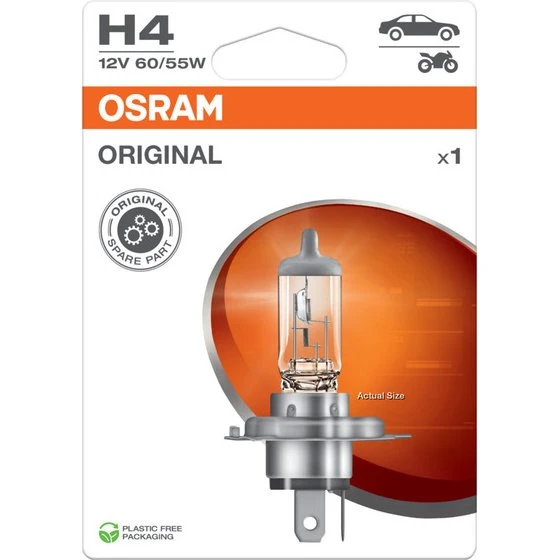 Osram Original Halogenpære H4 12V 60/55W – 1 stk