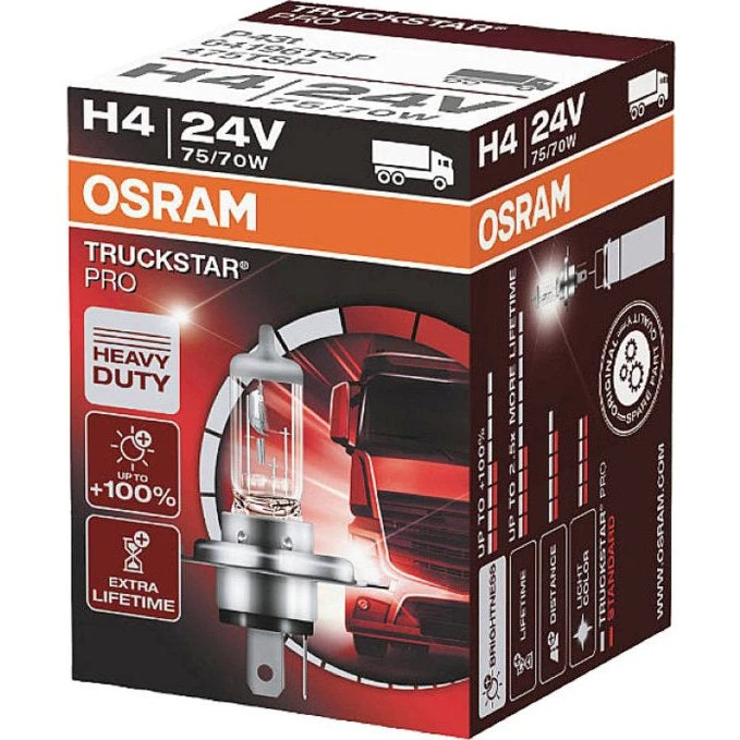 Osram TruckStar Pro H4 24V Next Gen 75/70W (P43t)