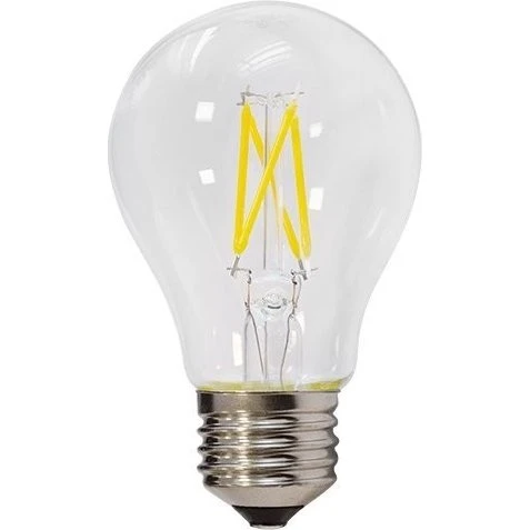 E27 6W dæmpbar LED pære - Kultråd A60, Varm hvid
