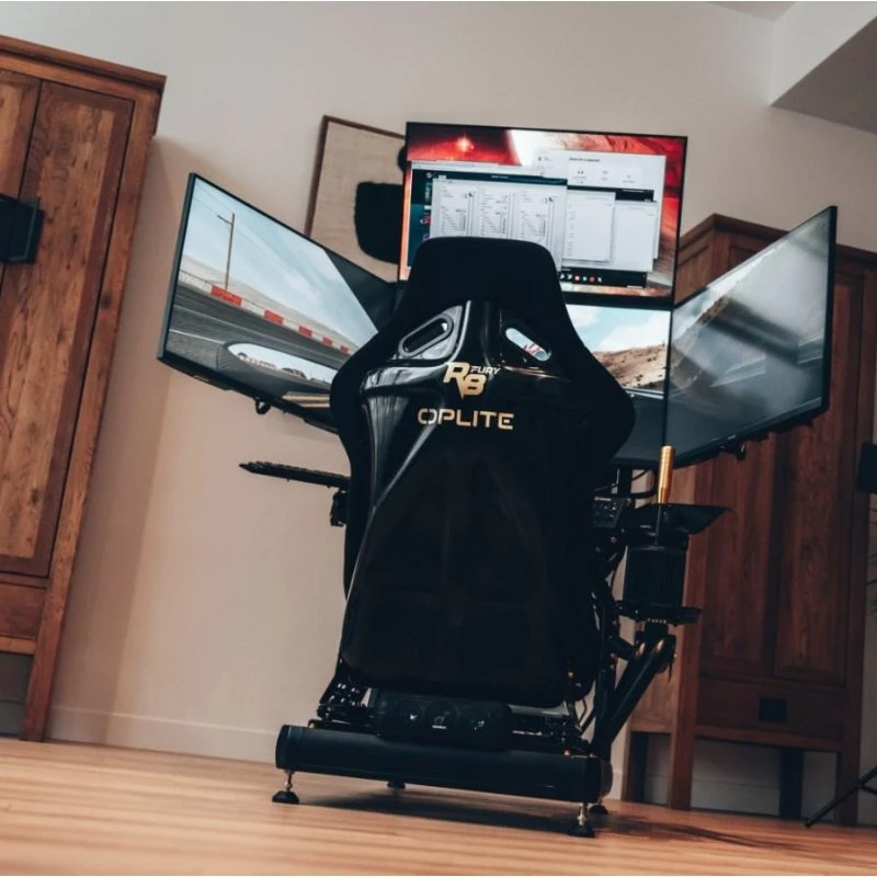 Oplite 102068 Skærmholder til fly- og racersimulator - Hvid