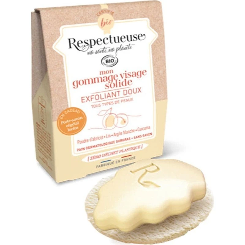 naturale Økologisk Eksfolierende Ansigtsscrub med Abrikos, 35g