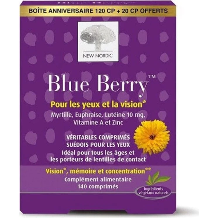 New Nordic Blue Berry 120+20 tabletter