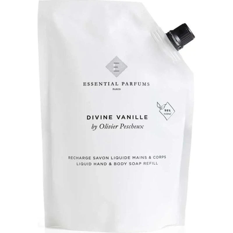 Essential Parfums Divine Vanille Hånd- og kropssæbe 500 ml Refill