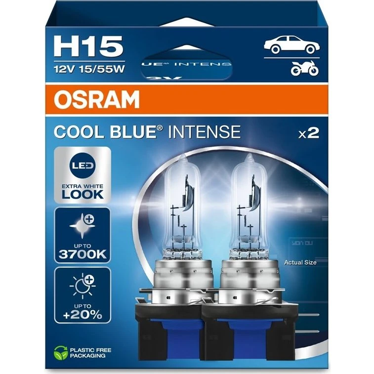 Osram H15 Cool Blue Intense NEXT GEN 55/15W (2 stk.)