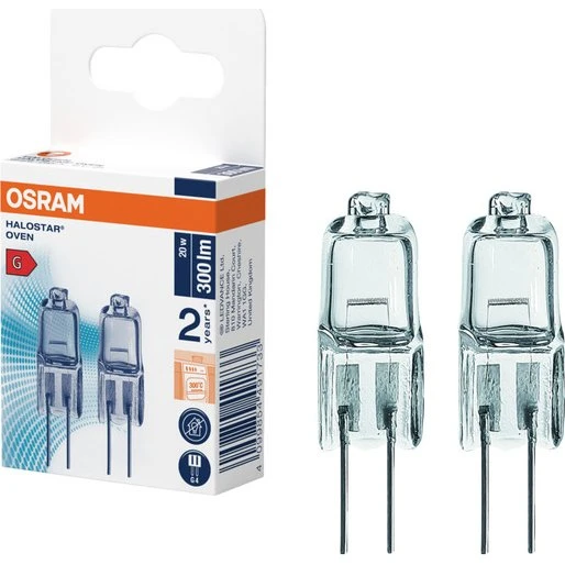 Osram HALOSTAR ovnpære G4 20W 12V – 2 stk