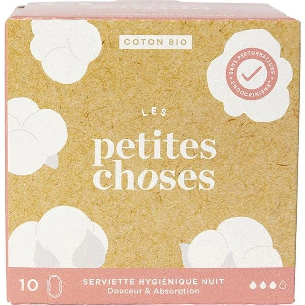 Les Petites Choses Organic Night hygiejnebind, 10 stk.
