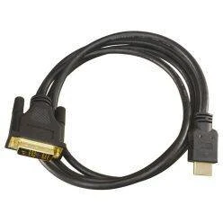 DVI-HDMI-2 DVI til HDMI-kabel 1,8 m, sort, antikorrosive stik