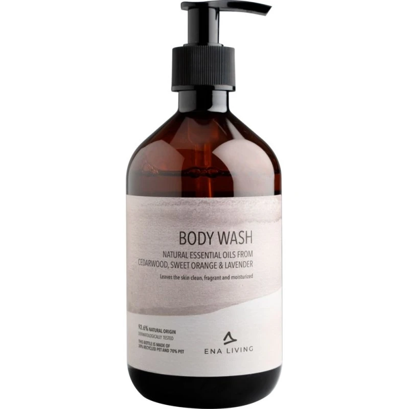 ENA Living Body Wash 500 ml – med pumpe, uden farve