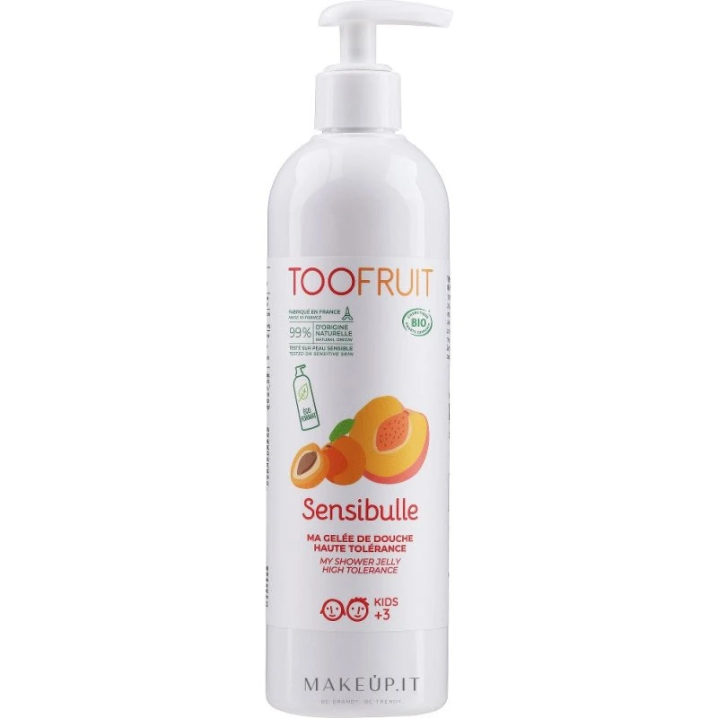 Toofruit Peach delikat shower gel til børn, 400 ml