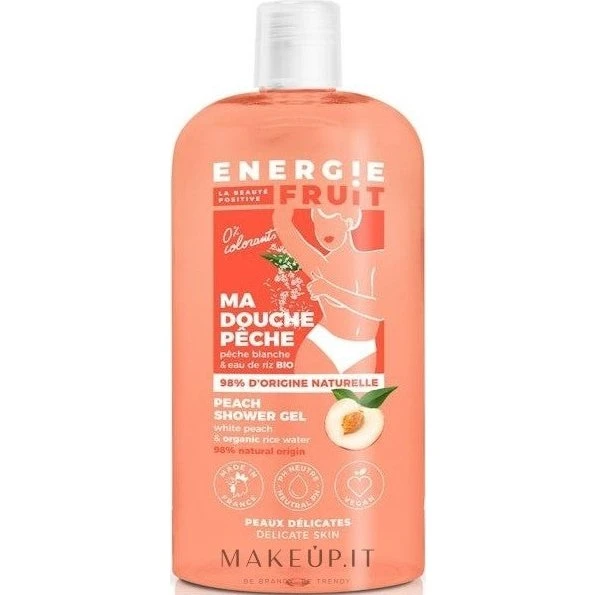 Energia Fruit Shower Gel Hvid Fersken & Risvand 500ml